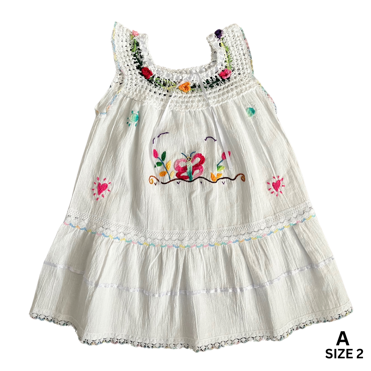 Emilia Embroidered Dress- Toddler