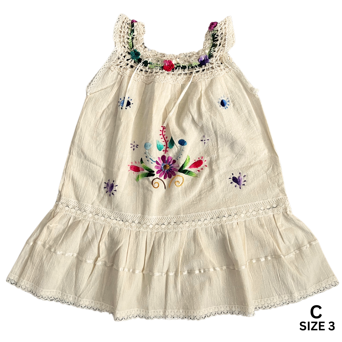 Emilia Embroidered Dress- Toddler