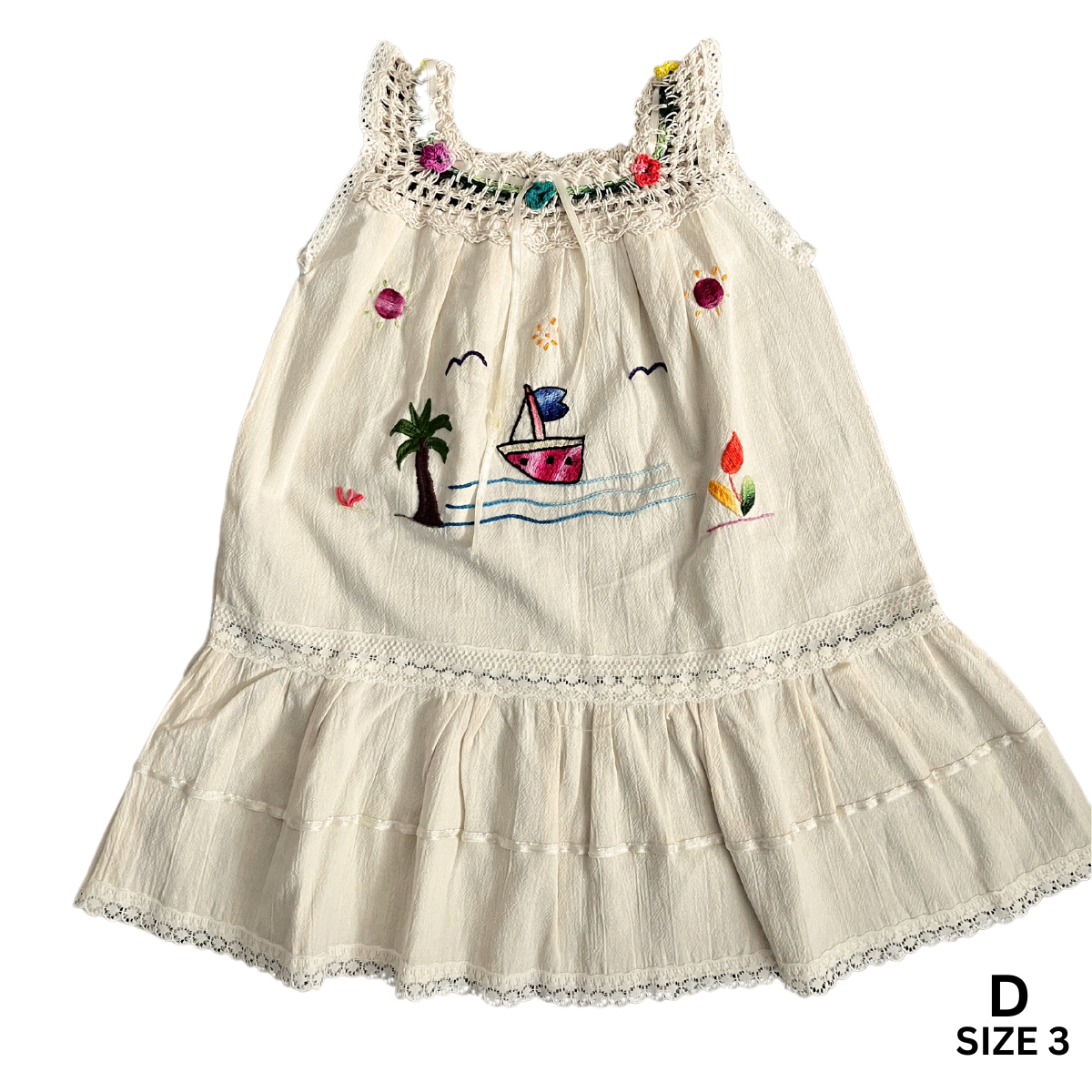 Emilia Embroidered Dress- Toddler