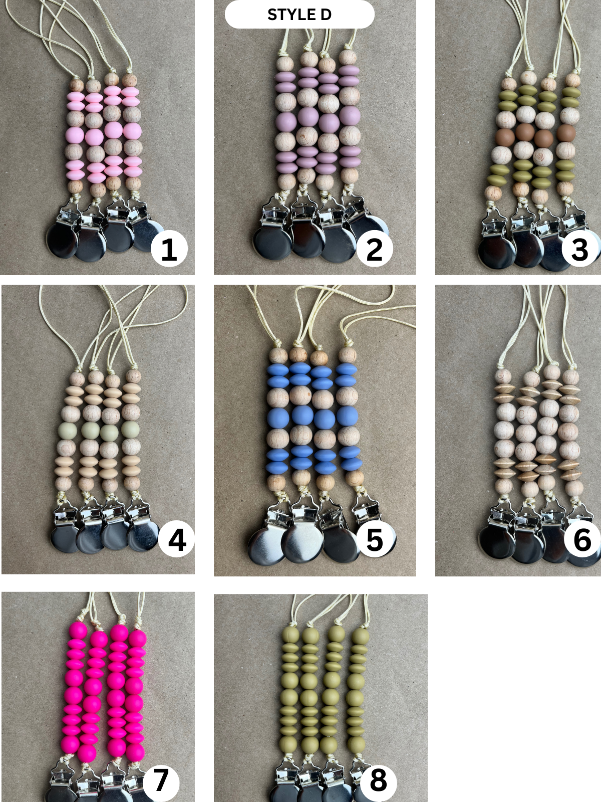 Mini Beaded Clips