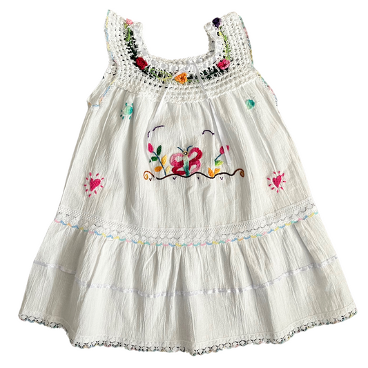 Emilia Embroidered Dress- Toddler