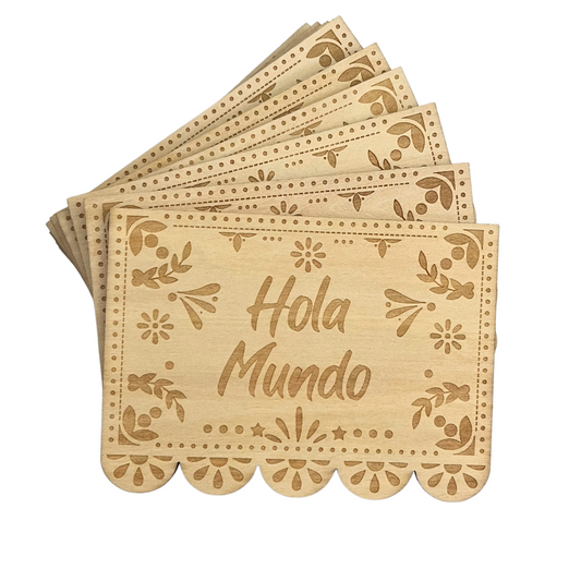 Papel Picado Wooden Milestone set